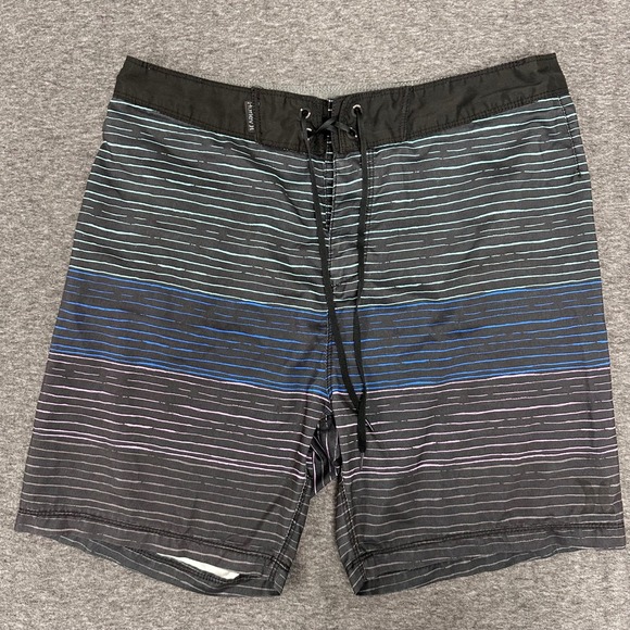 Hurley Other - Hurley Striped Swim Trunks Board Shorts with‎ Drawstring Size 30